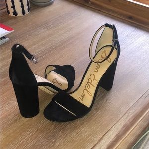 Sam Edelman Yaro Block Heel - Black Suede